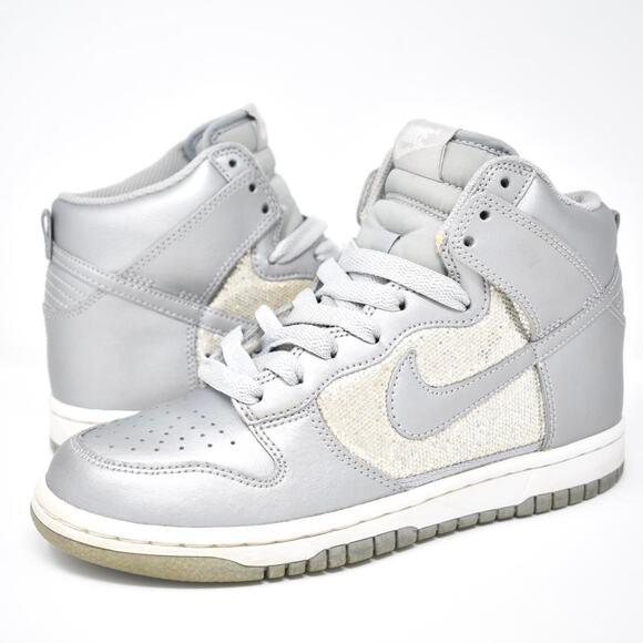 2010 Nike Dunk High “Silver”